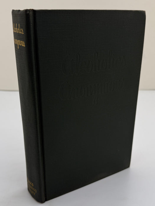 Alcoholics Anonymous Big Book First Edition 4th Printing from 1943 - Green Cover - Original dust jacket