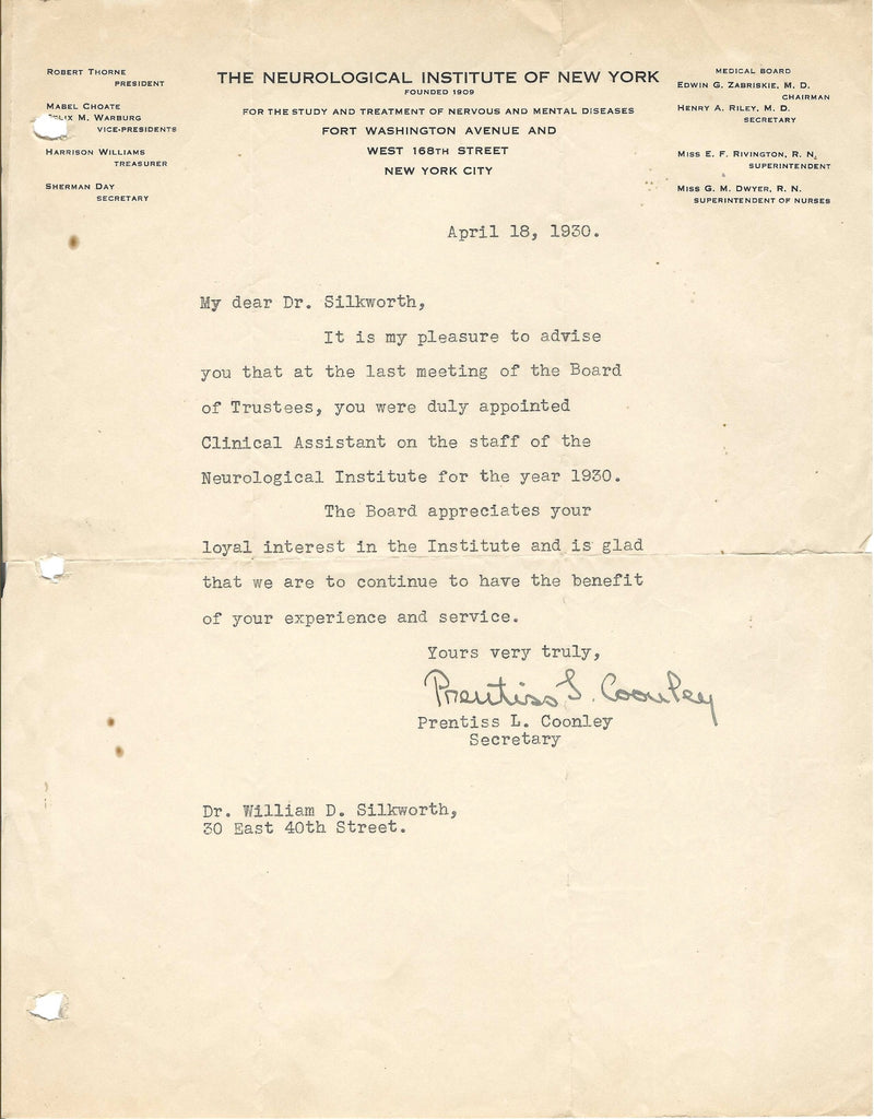 The William D. Silkworth Collection