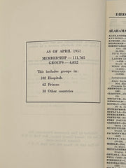 AA World Group Directory SPRING 1951 -Booklet West Coast Collection