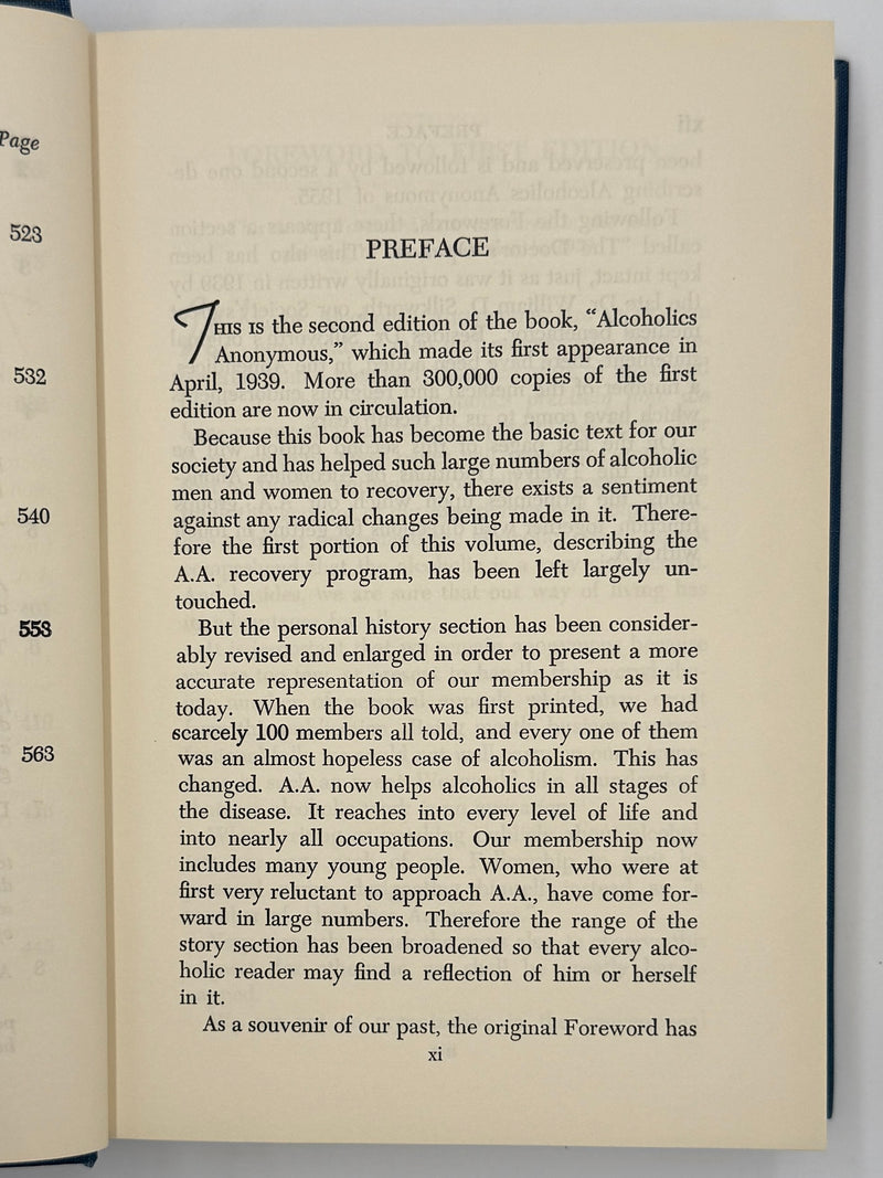 Alcoholics Anonymous Second Edition 5th Printing with ODJ