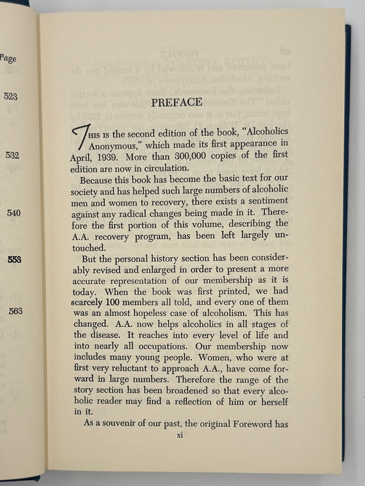 Alcoholics Anonymous Second Edition 5th Printing with ODJ