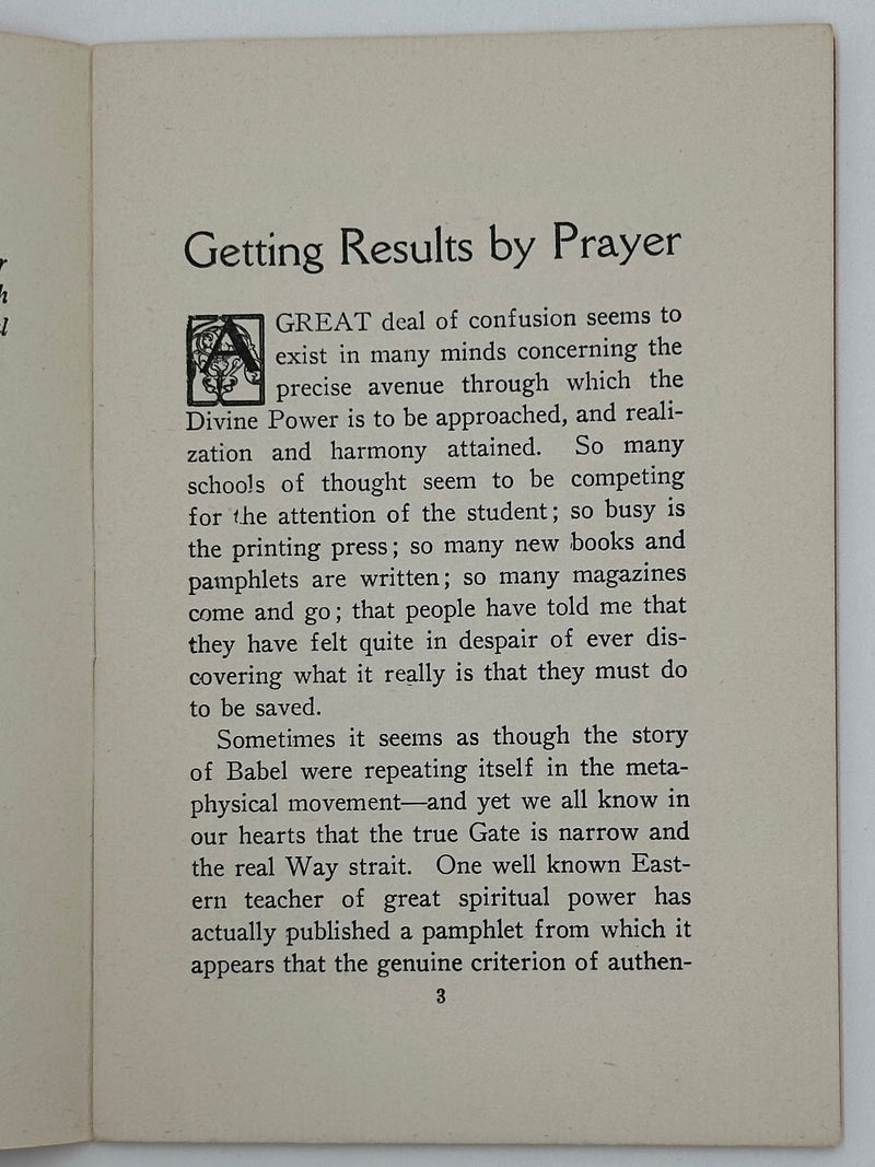 Emmet Fox - Getting Results by Prayer - 1943