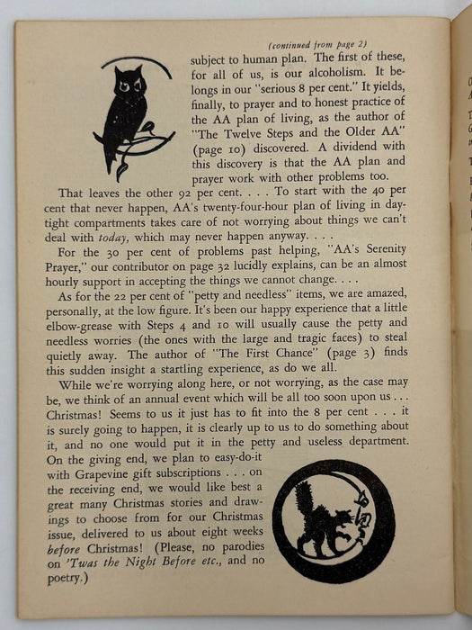 AA Grapevine from October 1954 Recovery Collectibles