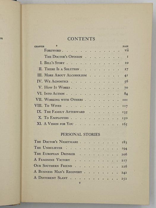 Alcoholics Anonymous First Edition 14th Printing from 1951 - ODJ