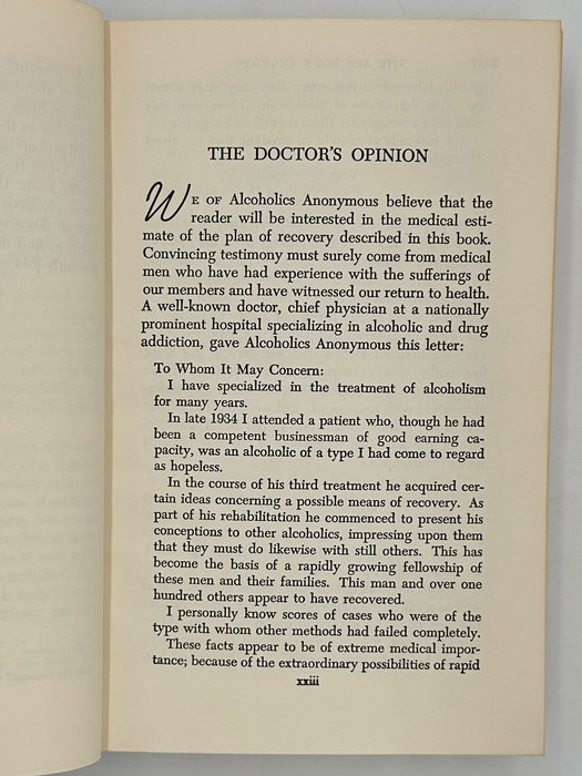 Alcoholics Anonymous 2nd Edition 15th Printing from 1973 - ODJ