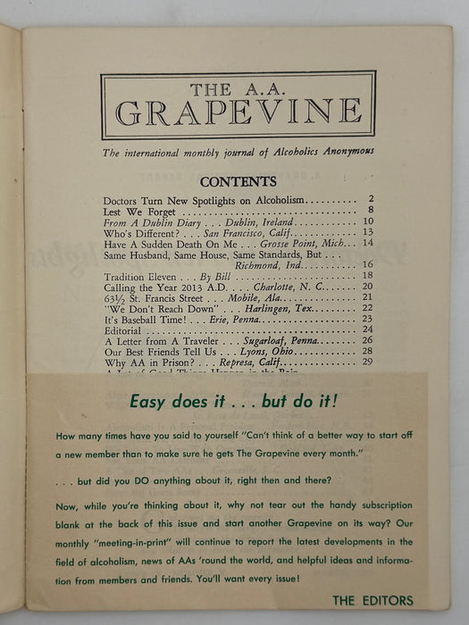 AA Grapevine from March 1953
