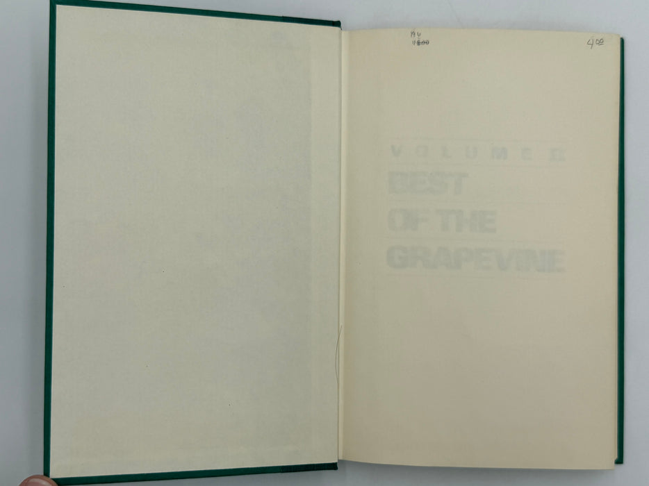 Best of the Grapevine Volume II - First Printing from 1986 - ODJ