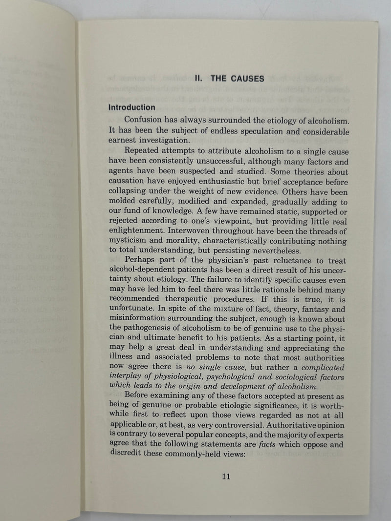 Manual on Alcoholism of the American Medical Association - 1967