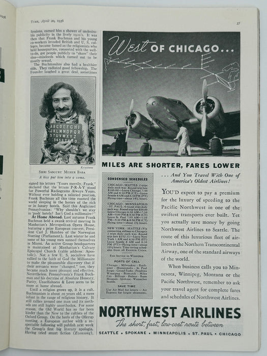Time Magazine from April 1936 - Cultist Buchman