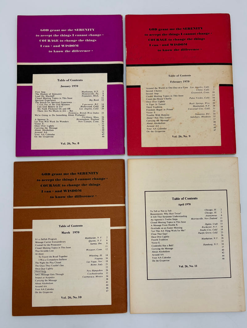 AA Grapevine Complete Set 1970