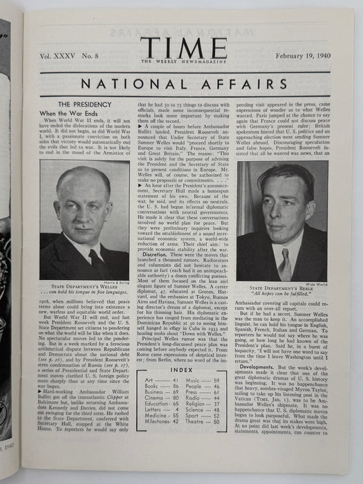 Time Magazine from February 1940 - Alcoholics Anonymous Rockefeller Dinner