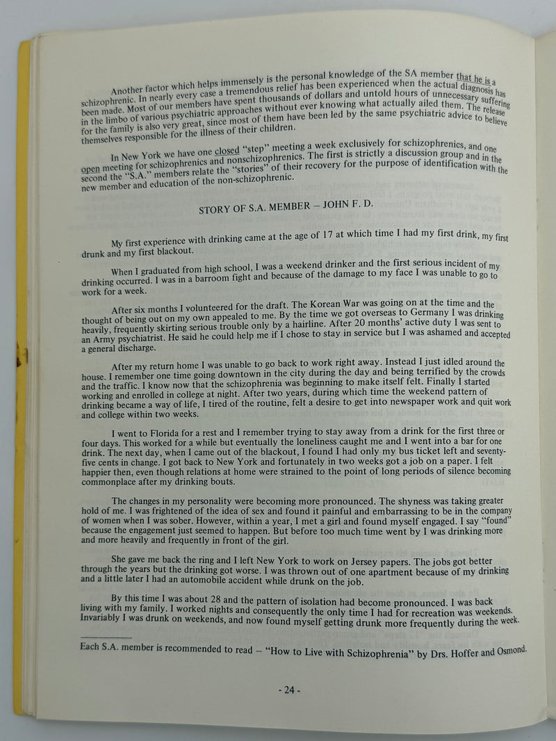 The Vitamin B-3 Therapy Communications - Signed by Bill W. & Dr. Abram Hoffer