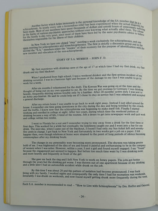 The Vitamin B-3 Therapy Communications - Signed by Bill W. & Dr. Abram Hoffer
