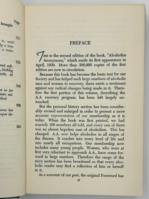 Alcoholics Anonymous Second Edition 15th Printing from 1973 - ODJ