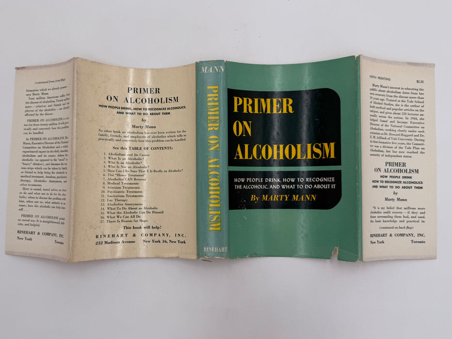 Primer On Alcoholism by Marty Mann - Fifth Printing - ODJ