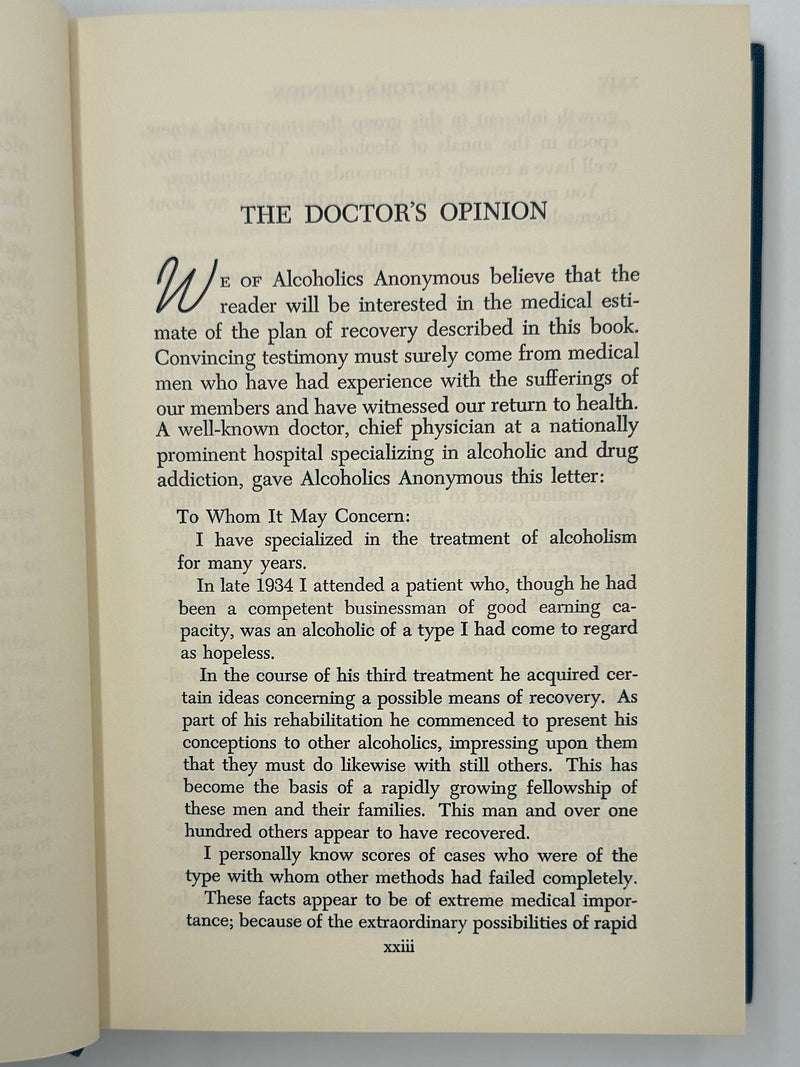 Alcoholics Anonymous Second Edition 5th Printing with ODJ