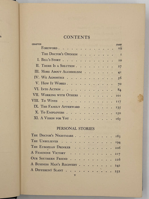 Alcoholics Anonymous First Edition 12th Printing from 1948 - ODJ