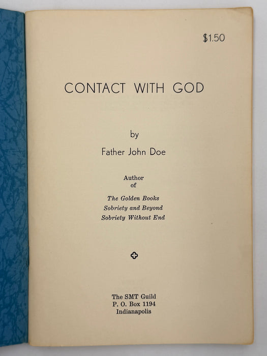 Contact With God by Father John Doe (Ralph Pfau) - 1959