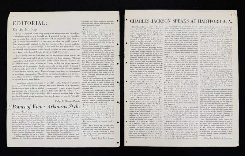 The A.A. Grapevine — January 1945 | Volume I, No. 8