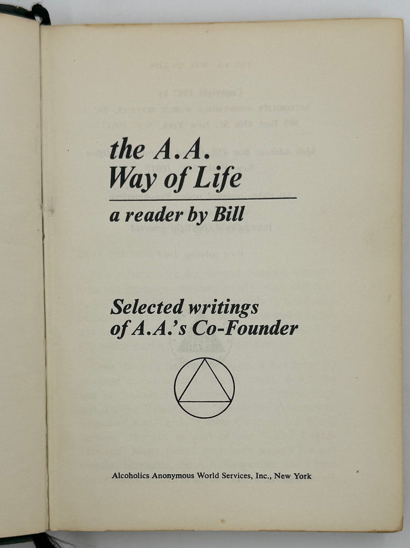 The AA Way of Life - First Printing from 1967