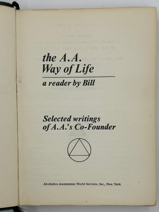 The AA Way of Life - First Printing from 1967