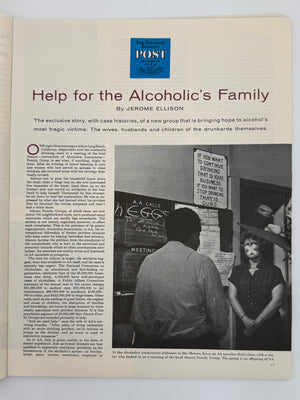 Saturday Evening Post from July 2, 1955 - Help for the Alcoholic’s Family