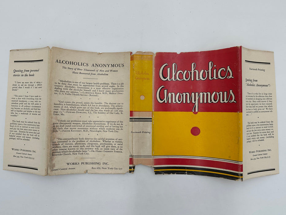 Alcoholics Anonymous First Edition 14th Printing from 1951 - ODJ