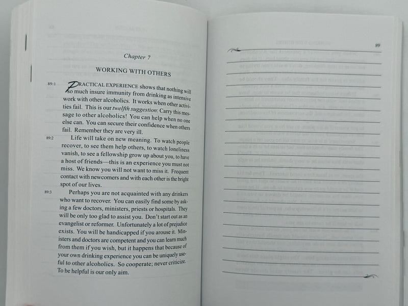The Anonymous Press Workbook Edition of Alcoholics Anonymous - Second Edition