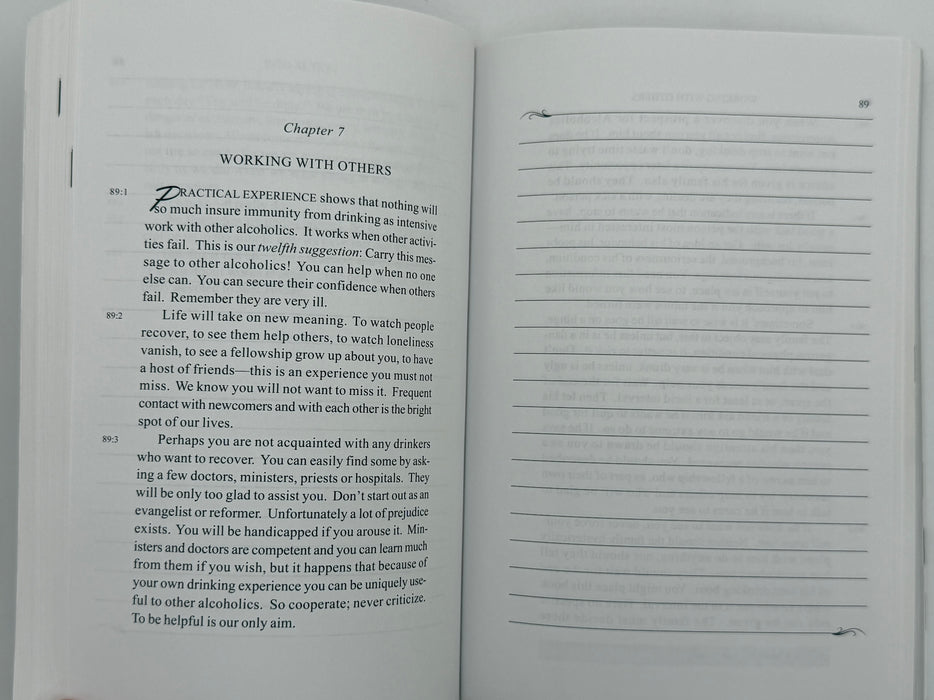 The Anonymous Press Workbook Edition of Alcoholics Anonymous - Second Edition