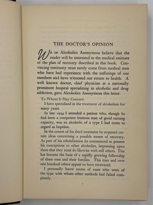 Alcoholics Anonymous First Edition 13th Printing from 1950 - ODJ