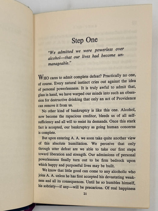 Twelve Steps and Twelve Traditions - 2nd Small Hardback Printing - 1967