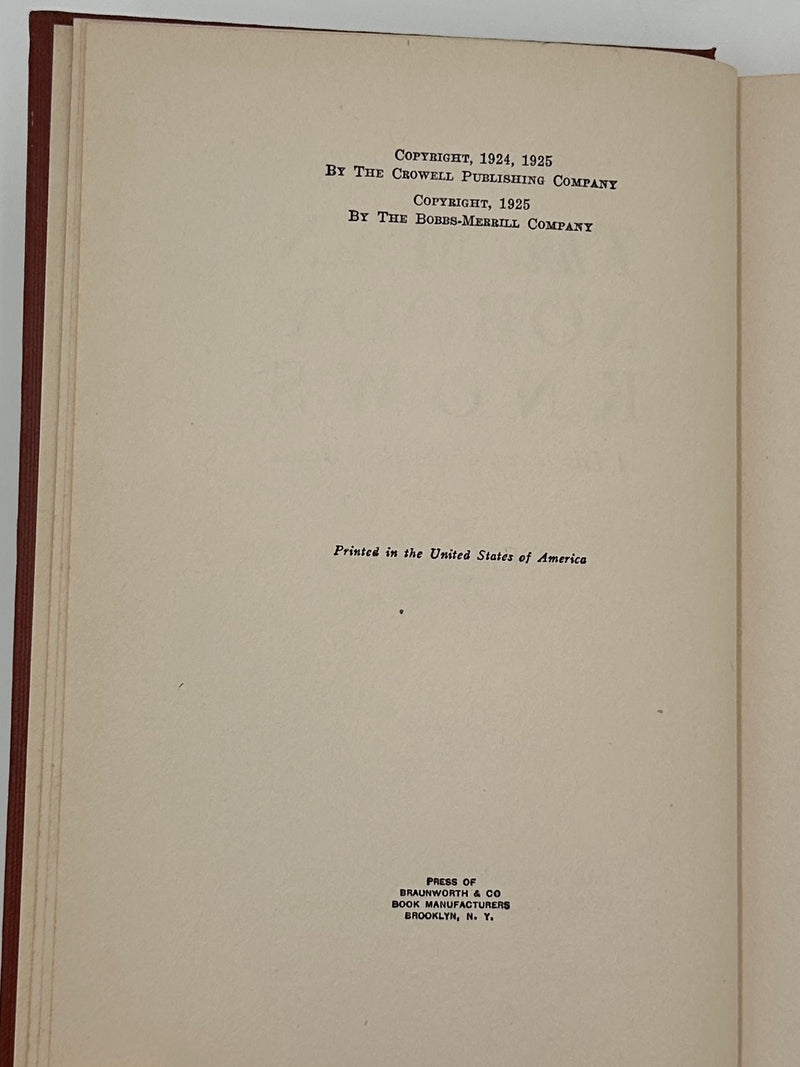 The Man Nobody Knows by Bruce Barton