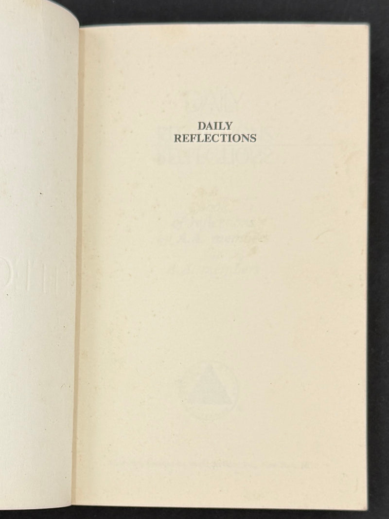 Daily Reflections - First Printing from 1990