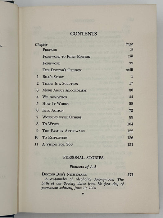 Alcoholics Anonymous 2nd Edition 7th Printing from 1965 - ODJ Recovery Collectibles