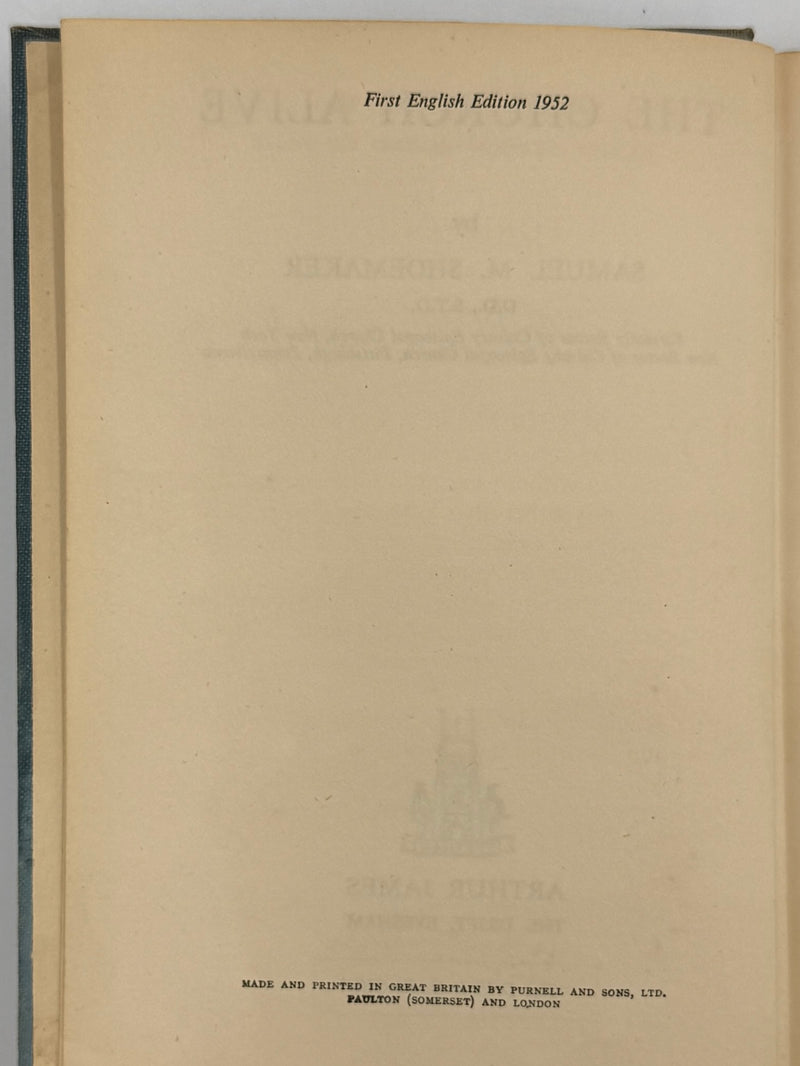 The Church Alive by Samuel M. Shoemaker - First English Edition 1952