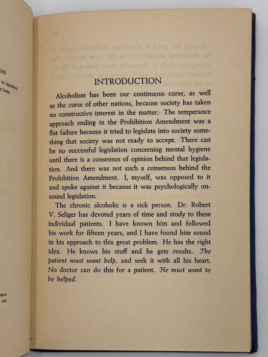 Alcoholics Are Sick People by Robert V. Seliger, M.D.