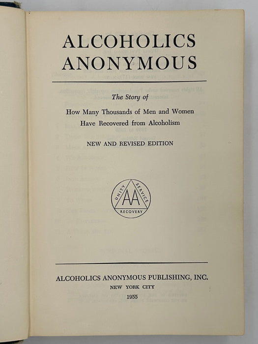 Alcoholics Anonymous Second Edition 3rd Printing with RDJ