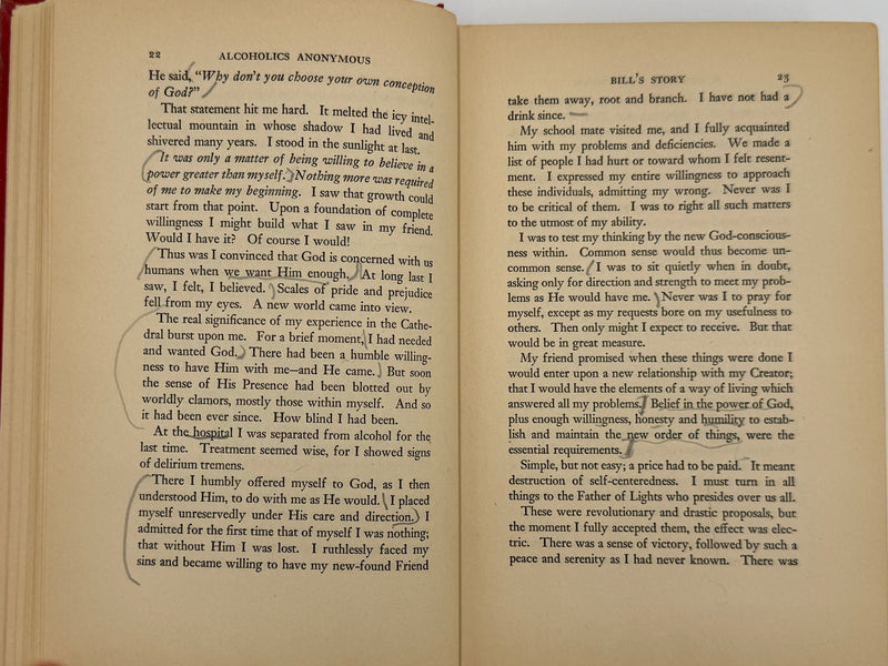 Alcoholics Anonymous (Big Book) — First Edition, First Printing (April 1939)