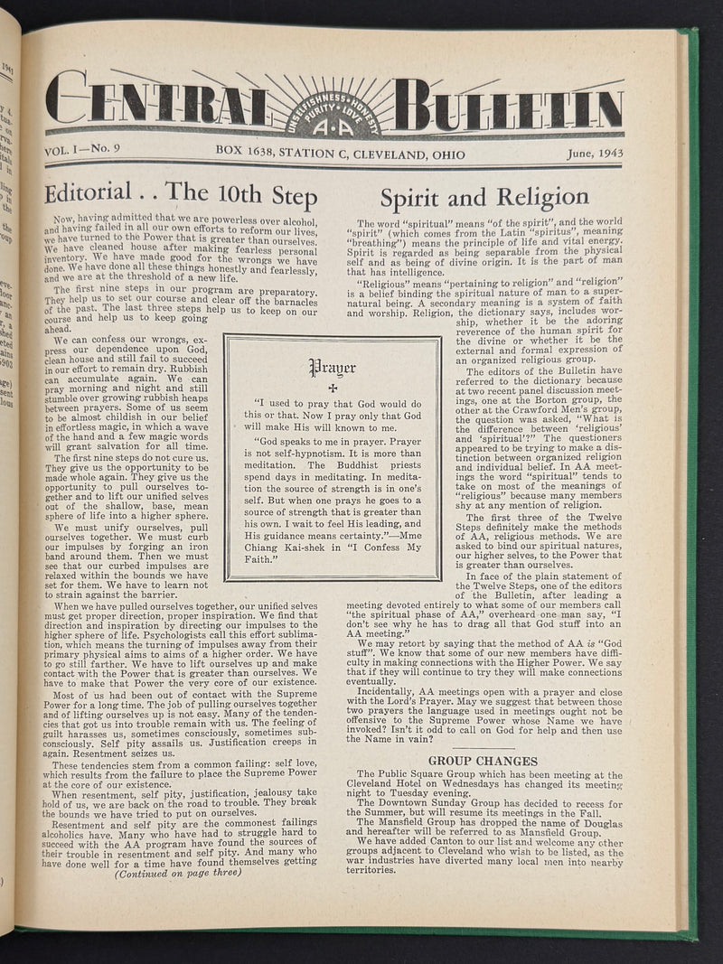 The Cleveland Central Bulletin Collection — Original Bound Volumes, 1942–1962