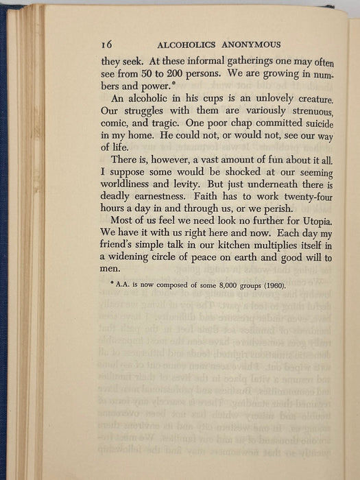 Alcoholics Anonymous Second Edition 4th Printing from 1960 - ODJ