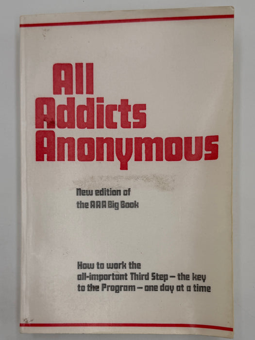 All Addicts Anonymous — New Edition of the AAA Big Book by Tom Powers - 1993