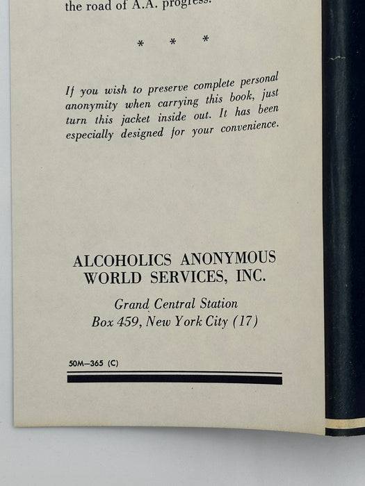 Alcoholics Anonymous Second Edition 7th Printing from 1965 - ODJ