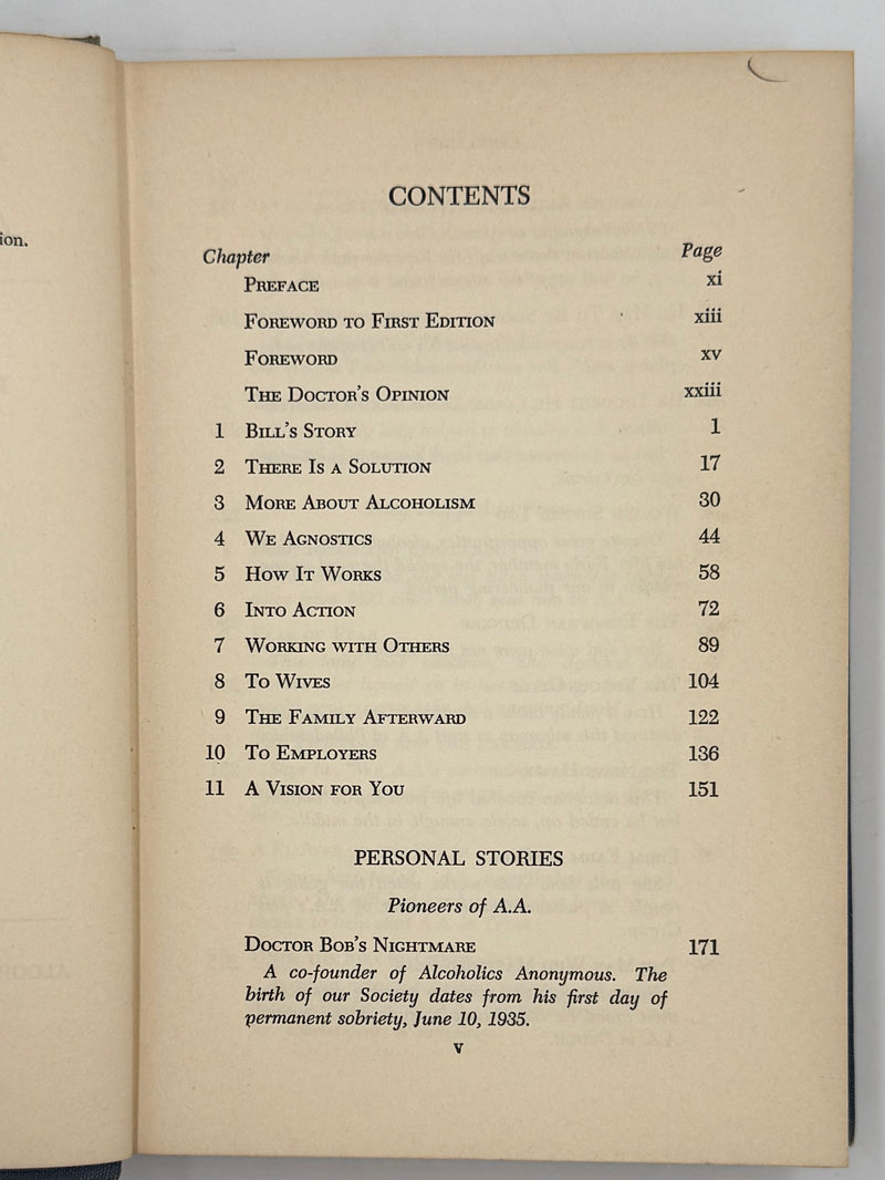 Alcoholics Anonymous Second Edition 4th Printing from 1960 - ODJ