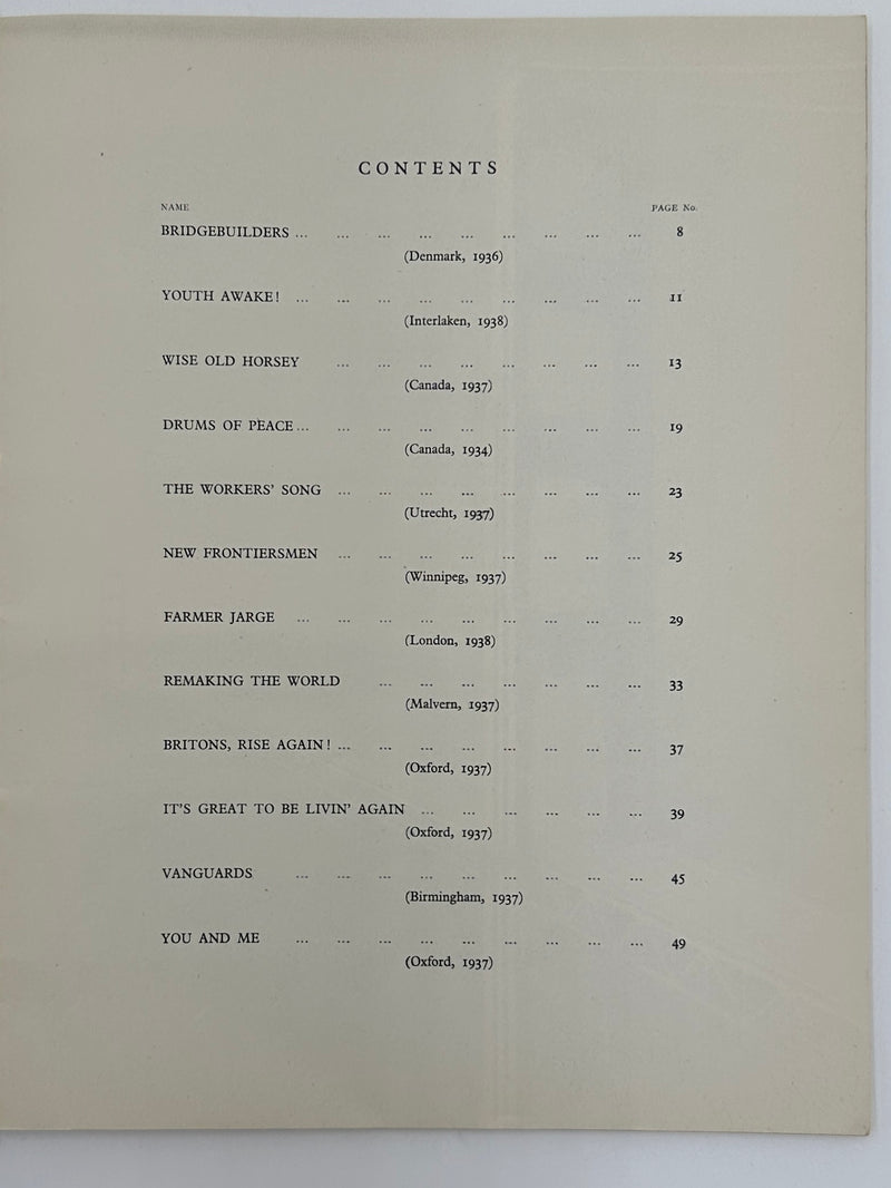 Songs of the Rising Tide - Oxford Group