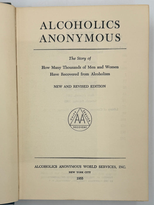 Alcoholics Anonymous Second Edition 7th Printing from 1965 - ODJ