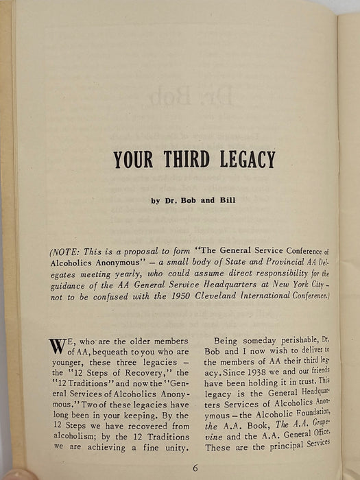 AA Grapevine from December 1950