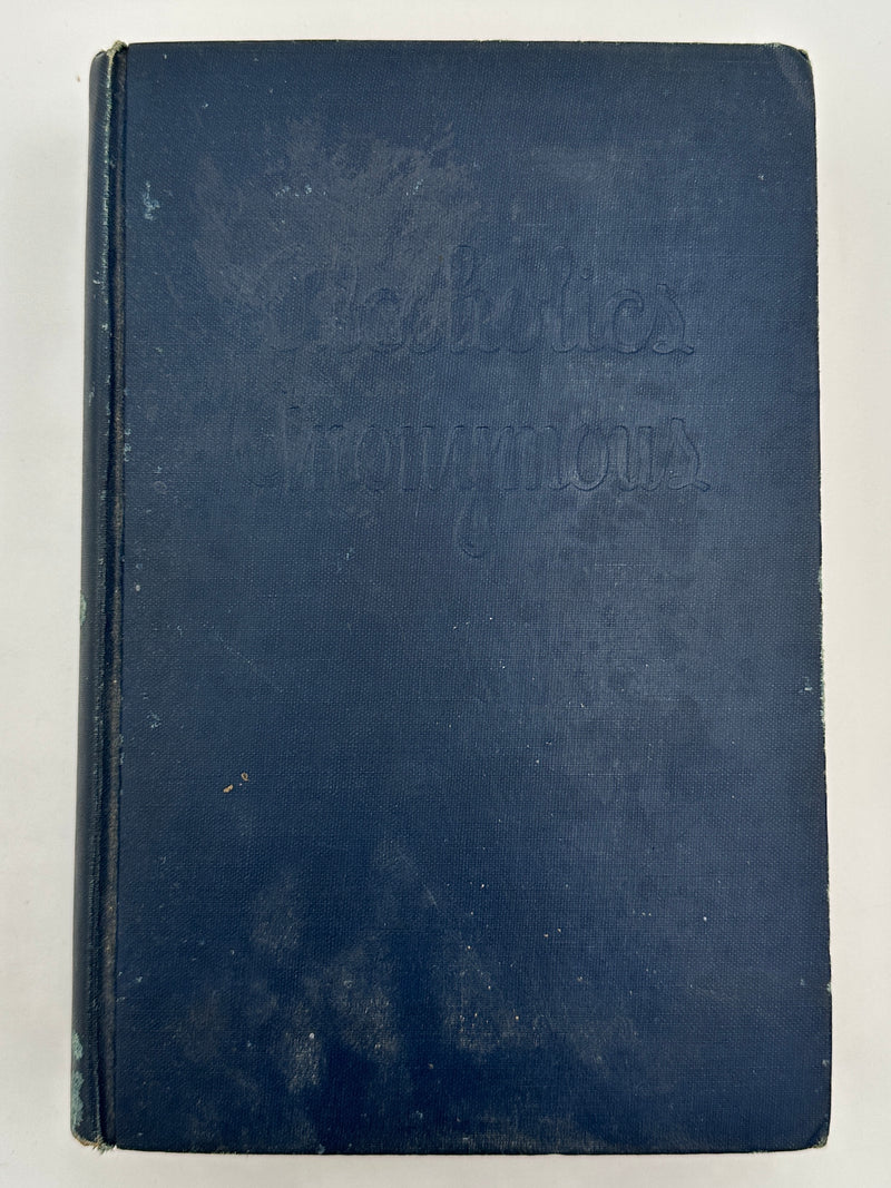 Alcoholics Anonymous First Edition 4th Printing Big Book 1943 - Blue - RDJ Recovery Collectibles