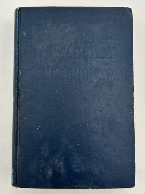 Alcoholics Anonymous First Edition 4th Printing Big Book 1943 - Blue - RDJ Recovery Collectibles
