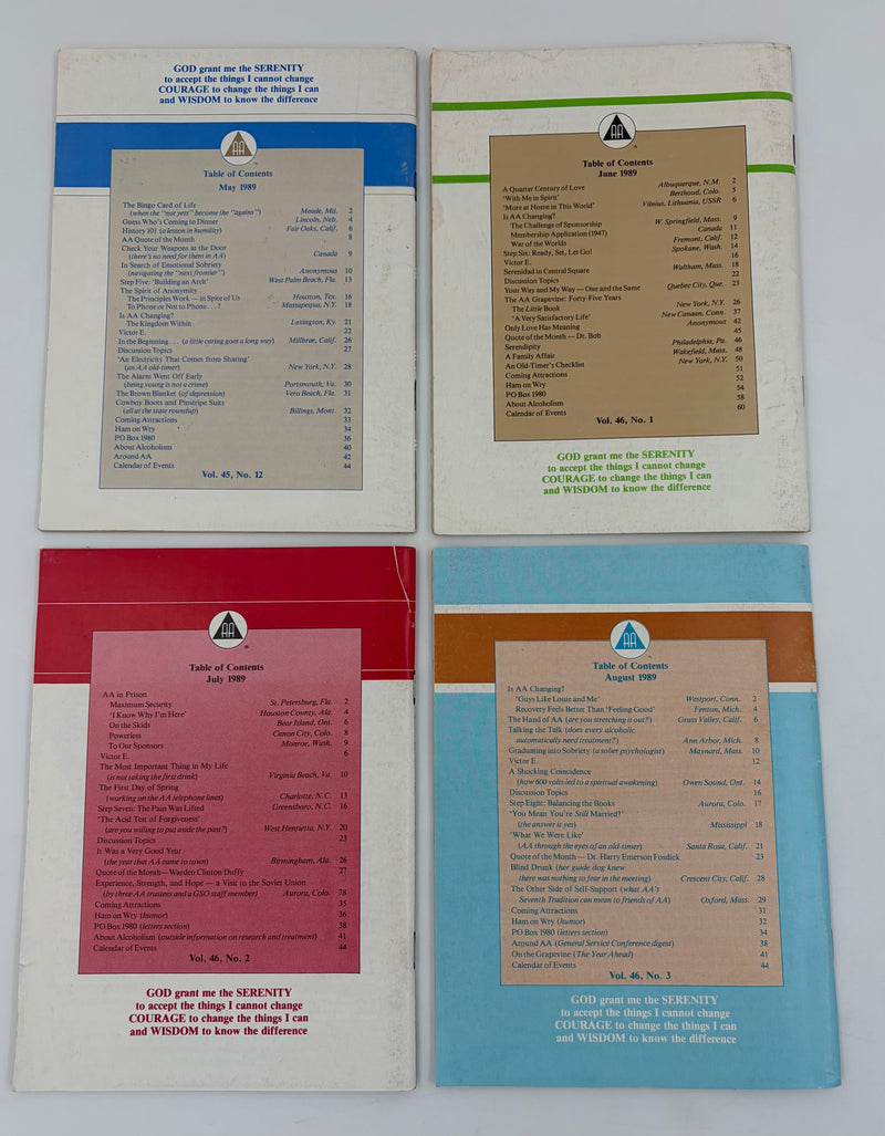 AA Grapevine Complete Set 1989
