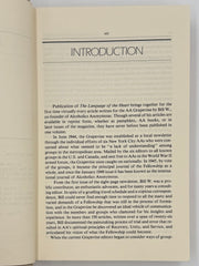 The Language of the Heart: Bill W.’s Grapevine Writings - First printing from 1988 - ODJ Recovery Collectibles
